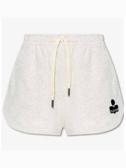 Mifa Logo Banding Shorts Beige - ISABEL MARANT - BALAAN 2