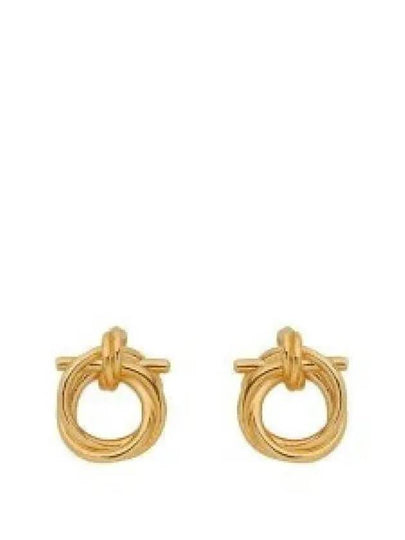 Twisted Gancini Earrings Gold - SALVATORE FERRAGAMO - BALAAN 2