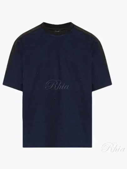 FF Jersey Short Sleeve T-Shirt Blue - FENDI - BALAAN 2