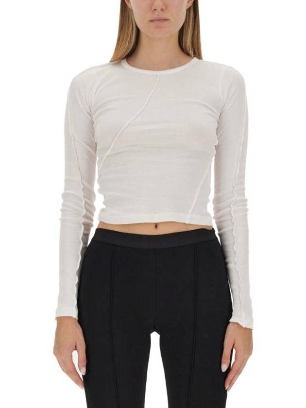 Twist Long Sleeve Long Sleeve T-Shirt White - HELMUT LANG - BALAAN 2