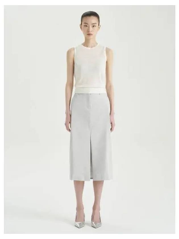 Women s Linen Midi Pants Trousers Skirt Limestone Domestic Product GM0024032184243 - THEORY - BALAAN 1