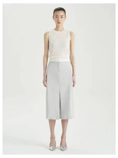 Women s Linen Midi Pants Trousers Skirt Limestone Domestic Products - THEORY - BALAAN 1