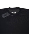 Logo Printed See-Through Short Sleeved T-Shirt Black - MAISON MARGIELA - BALAAN 4