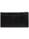 Intrecciato Zipper Leather Card Wallet Black - BOTTEGA VENETA - BALAAN 3