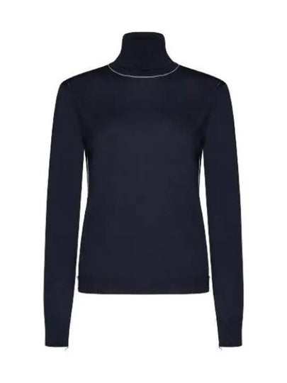 Women's Work In Progress Turtleneck Navy - MAISON MARGIELA - BALAAN 2