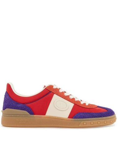 purple women's sneakers in polyester and suede - VALENTINO - BALAAN 1