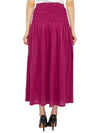 Tinoa Elastic Linen Long A-Line Skirt Purple - VANESSA BRUNO - BALAAN 5