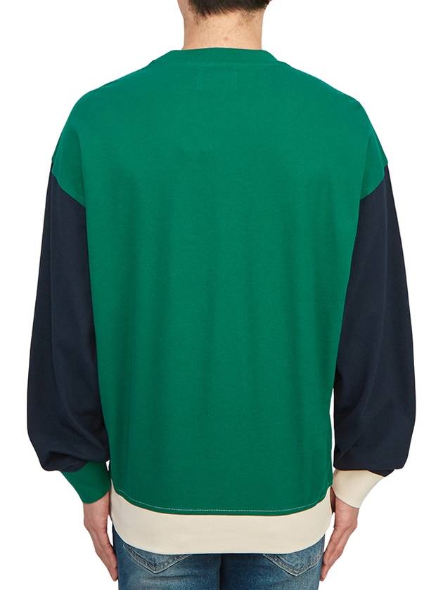 Afton Logo Cotton Sweatshirt Green - ISABEL MARANT - BALAAN 4