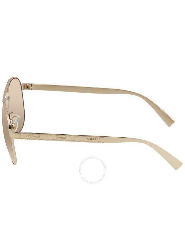 Versace Brown Tampo Versace Silver Gold Pilot Men's Sunglasses VE2209 1252V3 58 - VERSACE - BALAAN 3