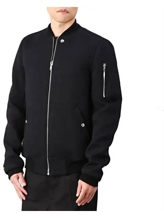 Flight Zipper Bomber Jacket Black - RICK OWENS - BALAAN 2