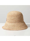 Logo Woven Fabric Bucket Hat Beige - MIU MIU - BALAAN 6