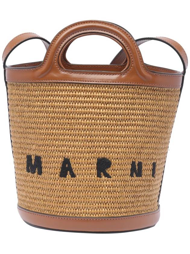 Tropicalia Small Bucket Bag Brown - MARNI - BALAAN 2