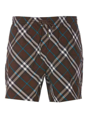 Check Swim Shorts Snug - BURBERRY - BALAAN 1