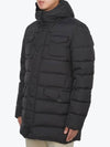 Men s Padded Zipper Hood Black - HERNO - BALAAN 5