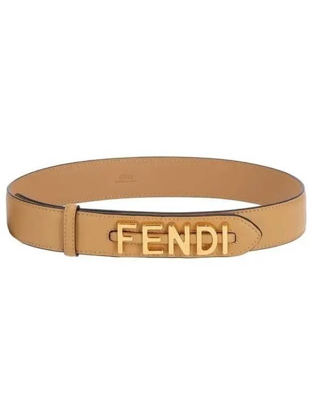 Graphy Leather Belt Beige - FENDI - BALAAN 2