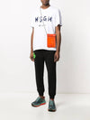 20SS Men's Logo Print Short Sleeve White Navy Logo 2840MM97 01 - MSGM - BALAAN 7