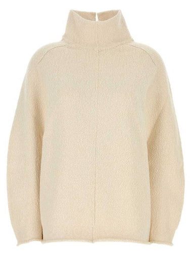 Compact High Neck Jumper Knit Top Chalk - BOTTEGA VENETA - BALAAN 1