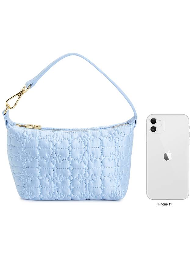 Butterfly Top Handle Bag Light Blue - GANNI - BALAAN 8