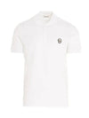 Skull Patch Polo Shirt White - ALEXANDER MCQUEEN - BALAAN 3