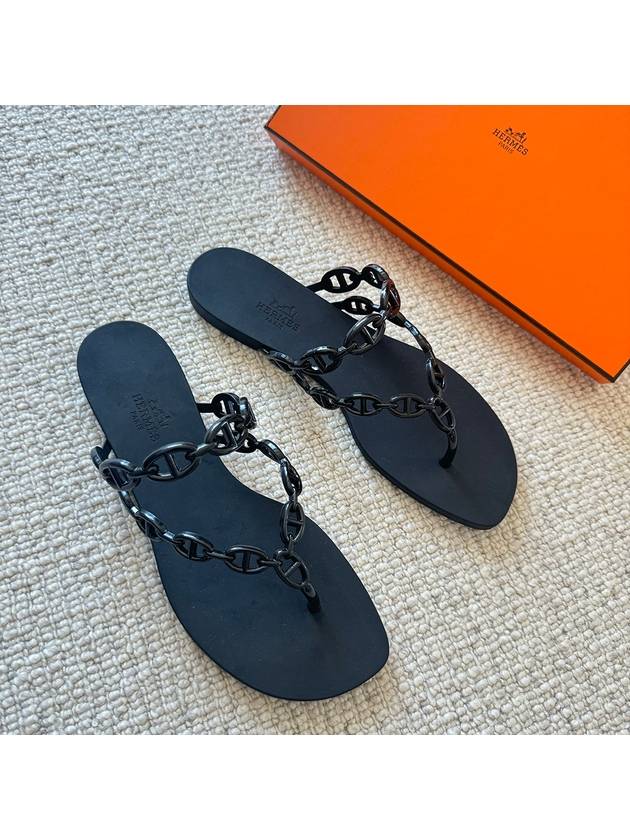 island sandals black - HERMES - BALAAN 3