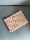 Classic clutch new medium caviar beige pink gold plated A82545 - CHANEL - BALAAN 8