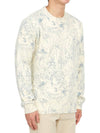 Toile De Jouy Pattern Round Neck Knit Top Heritage White - GOLDEN GOOSE - BALAAN 6