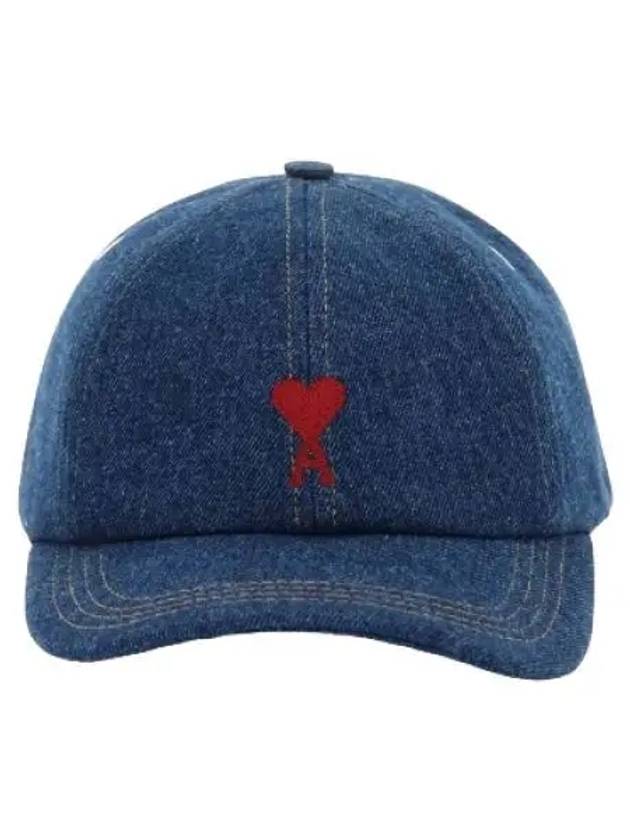 Embroidered Logo Ball Cap Blue - AMI - BALAAN 2