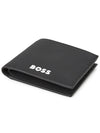 Catch 3.0 Logo Half Wallet Black - HUGO BOSS - BALAAN 4