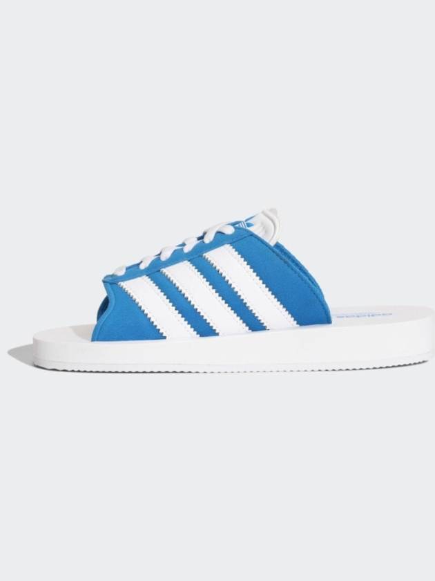 Original Gazelle Beach Slippers Blue - ADIDAS ORIGINALS - BALAAN 7