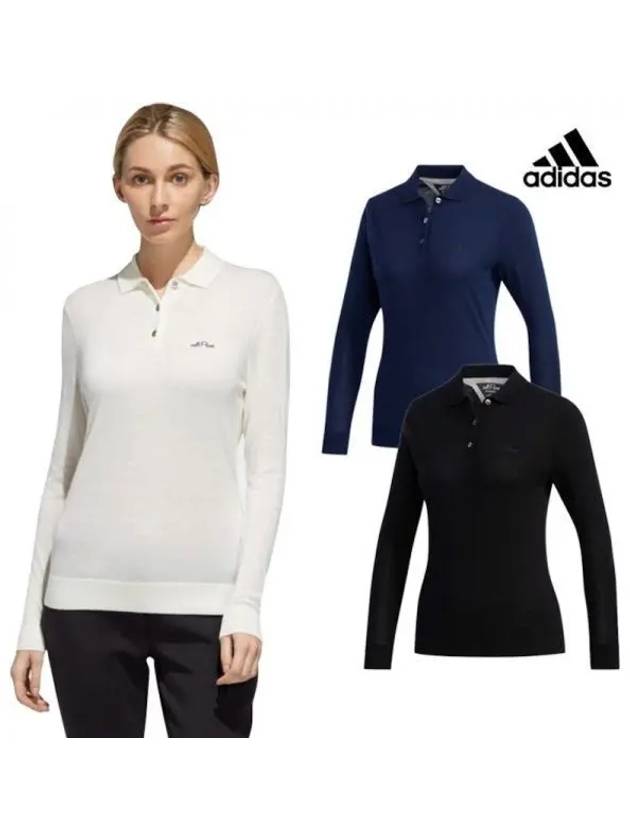 Women s Adipure Cashmere Long Sleeve T Shirt Domestic Product GQFK22093078153 - ADIDAS GOLF - BALAAN 1