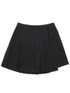 Pleated look short pants BLACK WOMAN - MALBON GOLF - BALAAN 1