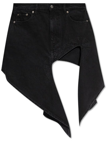 Y Project Denim Skirt, Women's, Black - Y/PROJECT - BALAAN 1