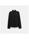 Silk Blouse Black - COACH - BALAAN 1