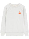 Millyp Velvet Logo Sweatshirt Ecru - ISABEL MARANT - BALAAN 3