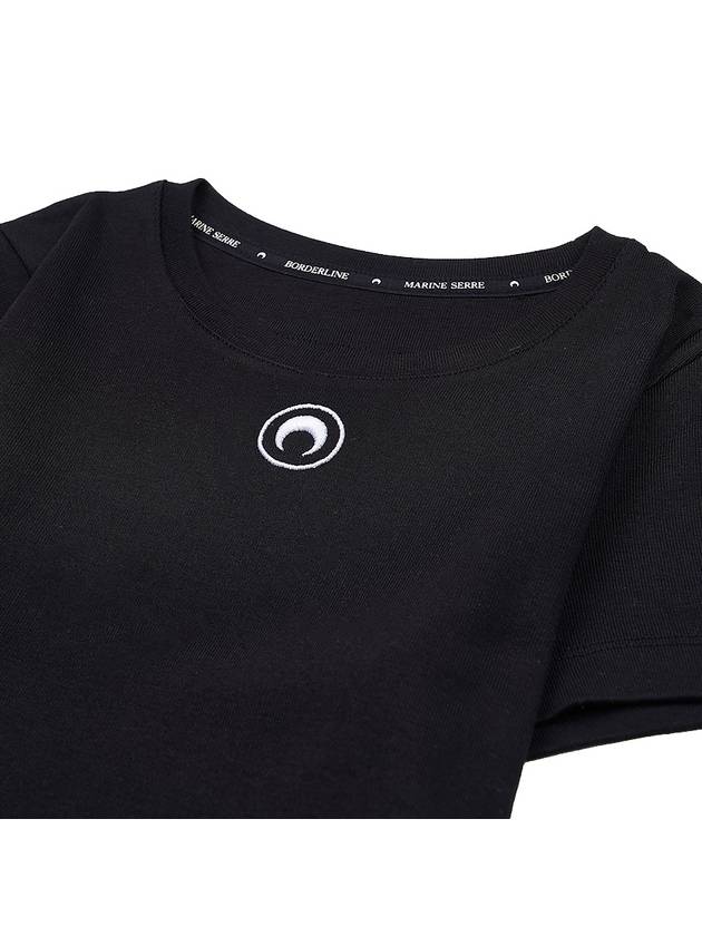 Women s Organic Cotton T Shirt WTT012 BK99 - MARINE SERRE - BALAAN 3