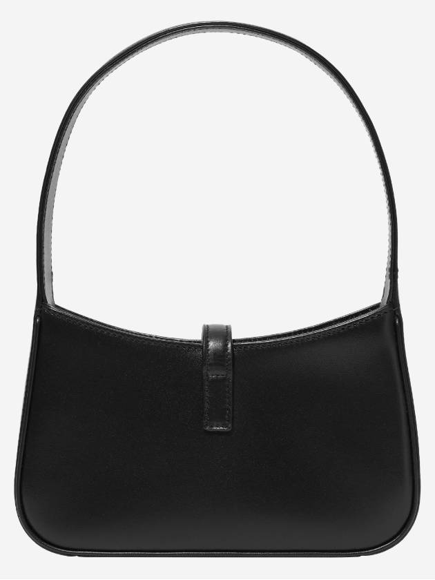 LE 5A 7 Small Smooth Leather Hobo Shoulder Bag Black - SAINT LAURENT - BALAAN 4