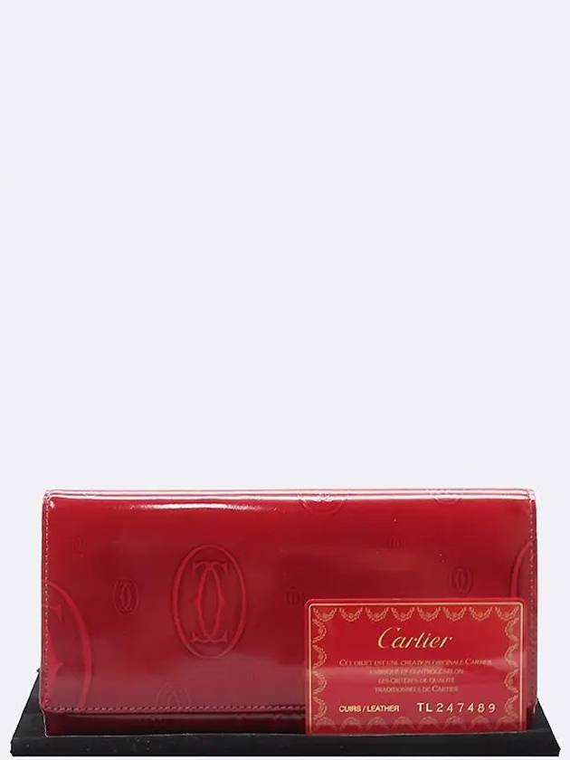 L3000722 Happy Birthday Leather Long Wallet - CARTIER - BALAAN 1