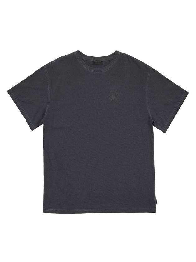 Circle Logo Pigmented Short Sleeve T-Shirt Black - ARCANE FUNK - BALAAN 1