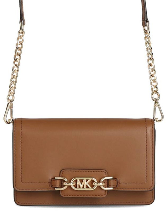 Heather Extra Small Leather Cross Bag Brown - MICHAEL KORS - BALAAN 2