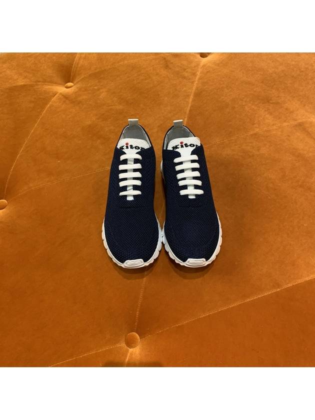 Women's Cashmere Low Top Sneakers Navy - KITON - BALAAN 3