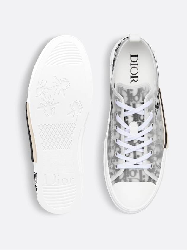 B23 Low Top Sneakers  Oblique White & Black - DIOR - BALAAN 4