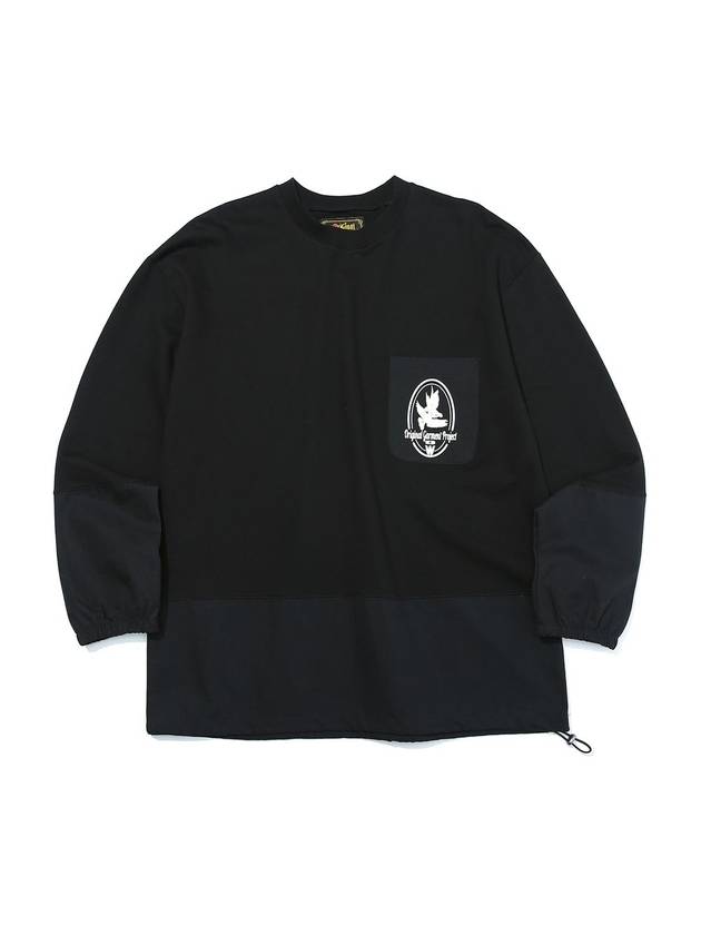 Symbol Logo Block Long Sleeve Black - OGARP - BALAAN 1