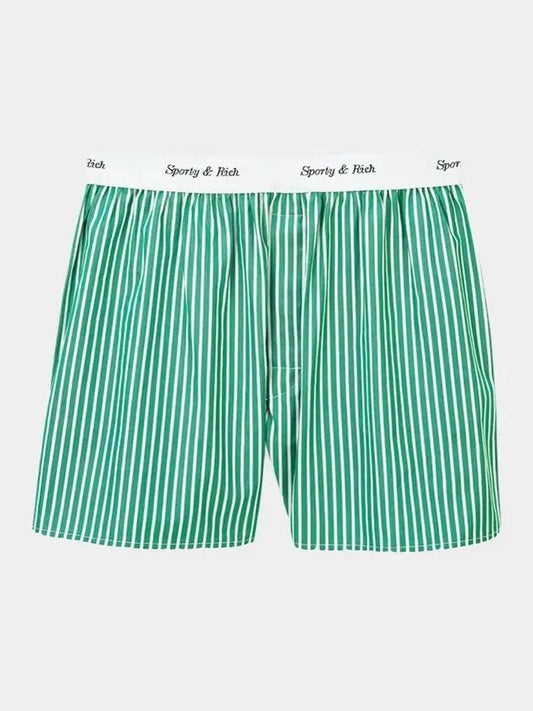 Women's Cotton Poplin Shorts Green - SPORTY & RICH - BALAAN 2