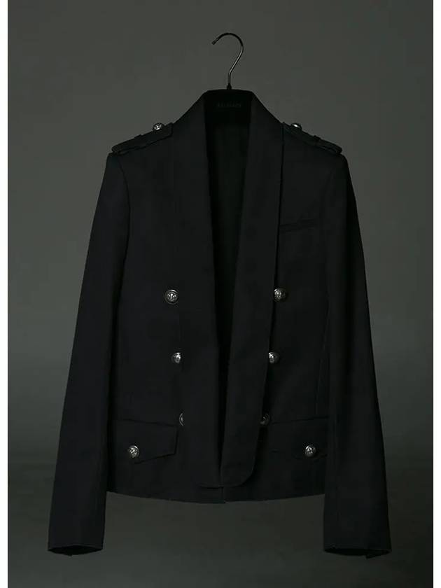 11th Anniversary Epaulet Slim Jacket Navy S4HT729C271 - BALMAIN - BALAAN 2