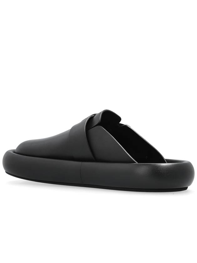 Alexander McQueen Leather Slides Arc, Men's, Black - ALEXANDER MCQUEEN - BALAAN 5