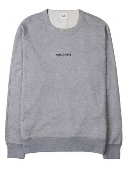 Men's Logo Light Fleece Sweatshirt Grey - CP COMPANY - BALAAN 2