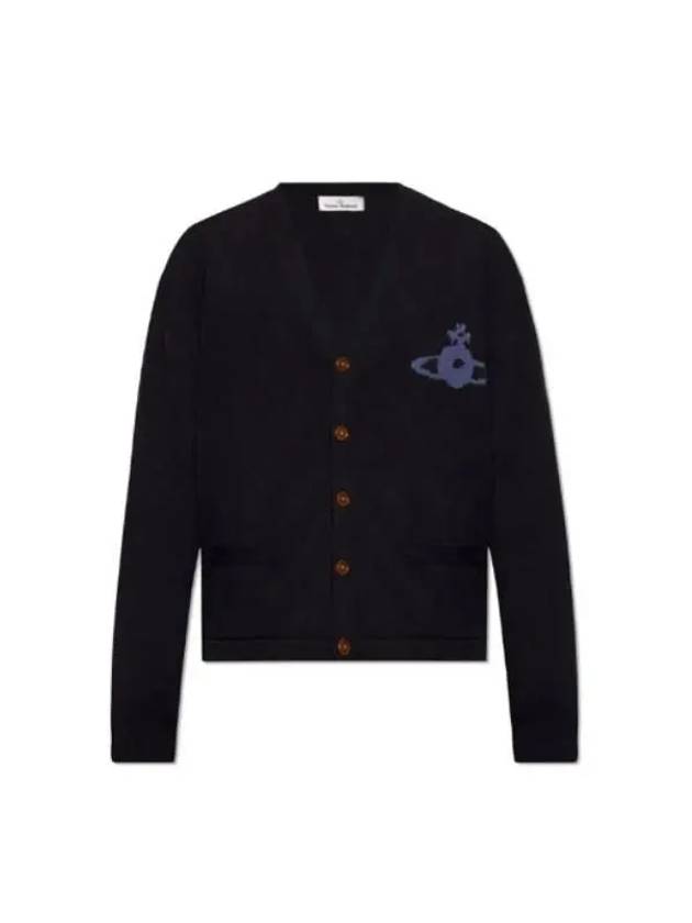 Alex Sphere Intarsia Cardigan Black - VIVIENNE WESTWOOD - BALAAN 2