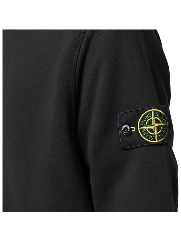 Wappen Side Zipper Pocket Sweatshirt Black - STONE ISLAND - BALAAN 5