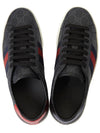 Ace GG Supreme Low Top Sneakers Black - GUCCI - BALAAN 3