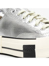 x Converse Turbodark Chuck 70 Low Silver Men's Sneakers A01292C - RICK OWENS - BALAAN 3